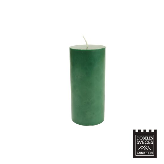 Lieta stearīna cilindriska svece - SMARAGDZAĻA 70x150 mm